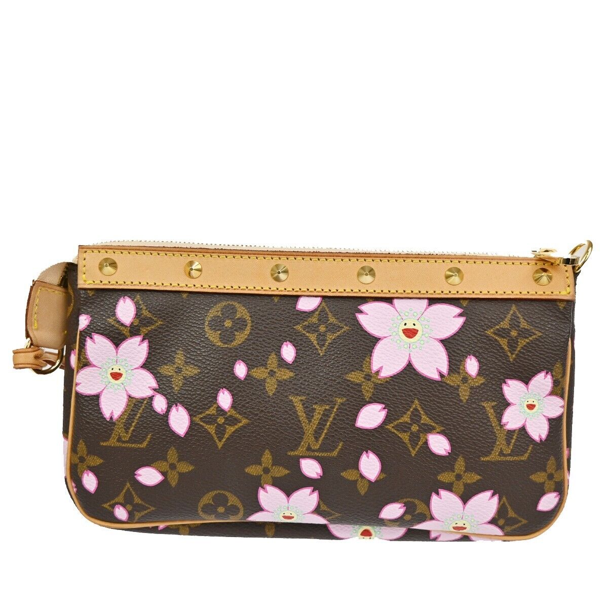 LOUIS VUITTON Pochette Accessoires Bag Monogram Cherry Blossom M92006 612RH805