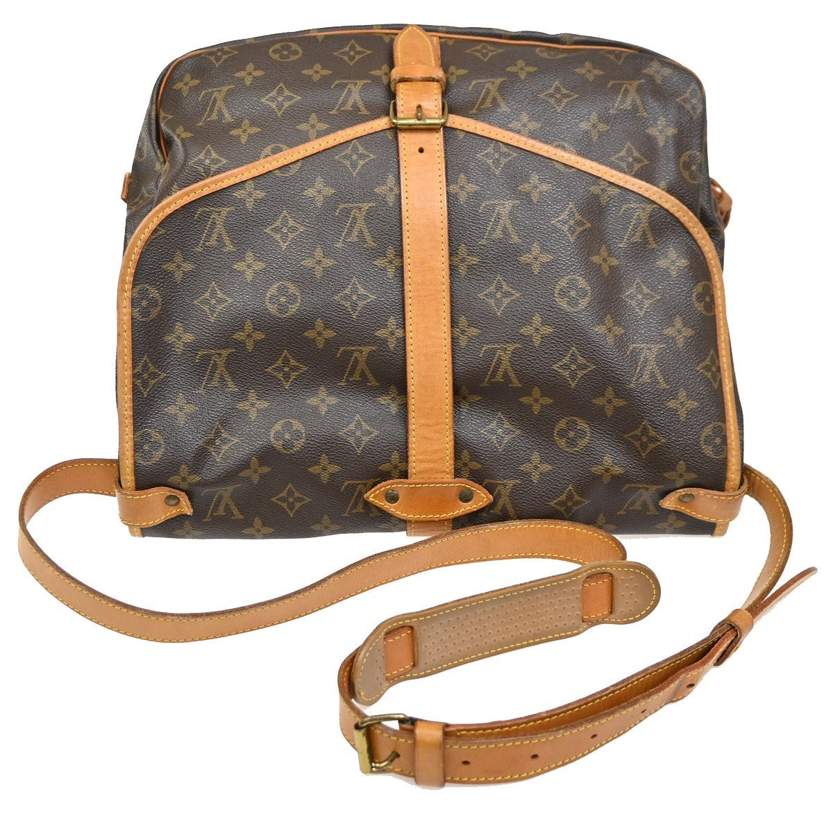LOUIS VUITTON Saumur 35 Shoulder Bag Monogram Leather BN France M42254 78KC667
