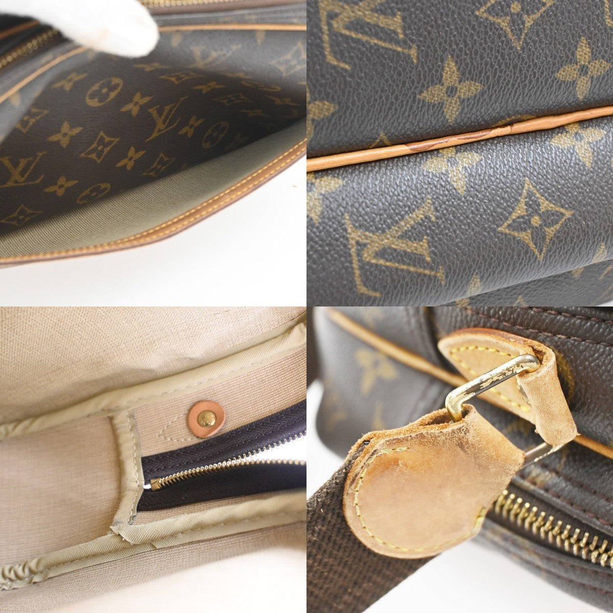LOUIS VUITTON Reporter PM Crossbody Shoulder Bag Monogram Leather M45252 83PA027