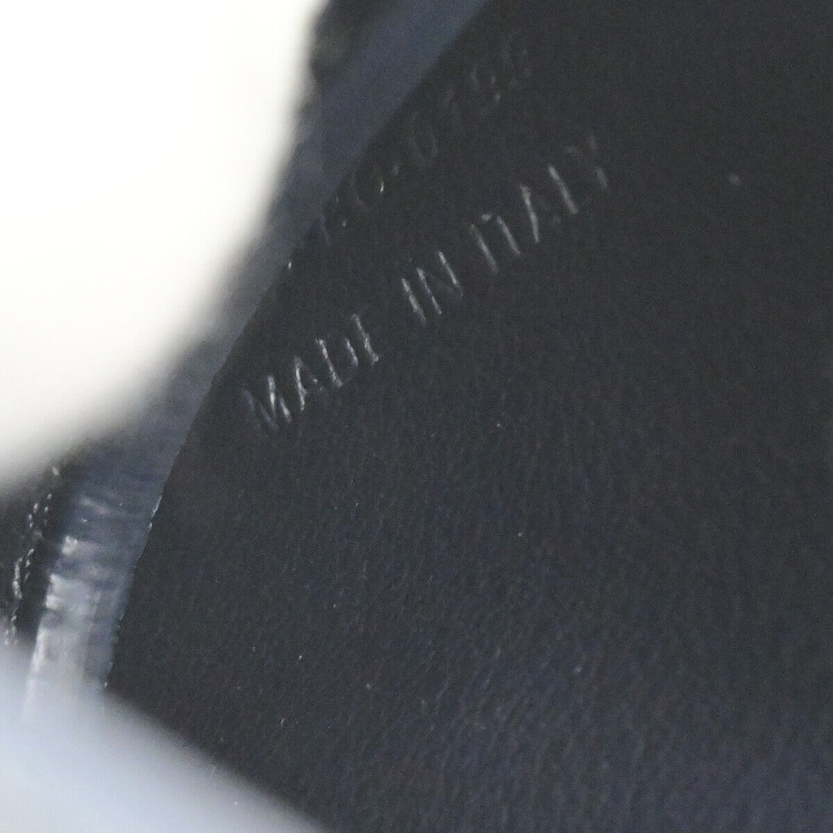 CHRISTIAN DIOR CD Logo Saddle Mini Pouch Bag Leather Navy Blue SHW Italy 85RK754