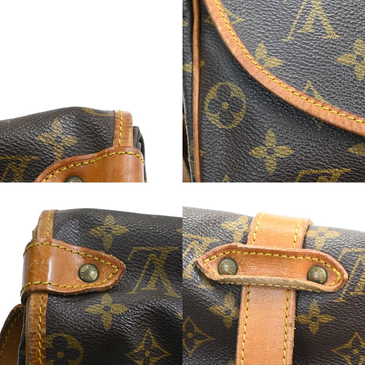 LOUIS VUITTON Saumur 35 Shoulder Bag Monogram Leather BN France M42254 89CA984