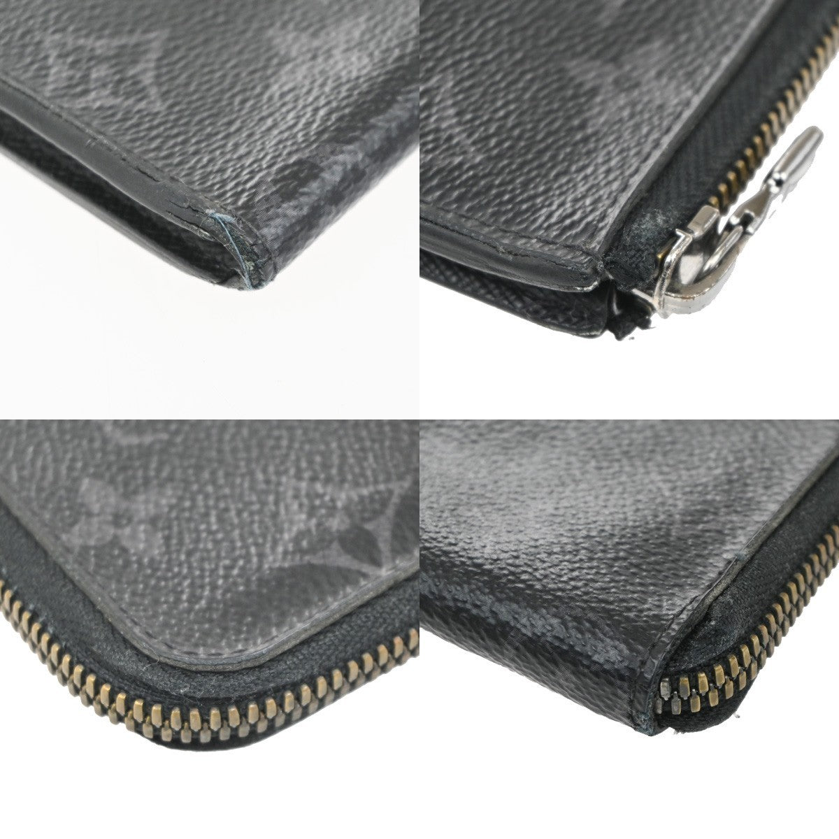 LOUIS VUITTON Port Monnaie Jour Coin Case Monogram Eclipse Black M63536 68KC229