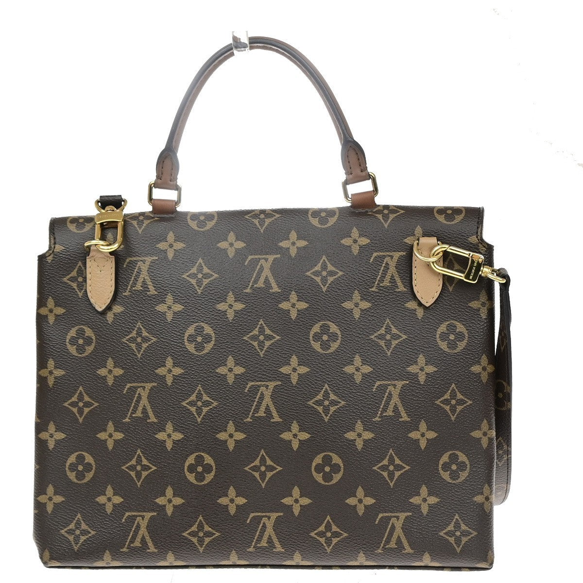LOUIS VUITTON Logo Marignan Shoulder Bag Monogram Leather Brown M44259 600RQ083