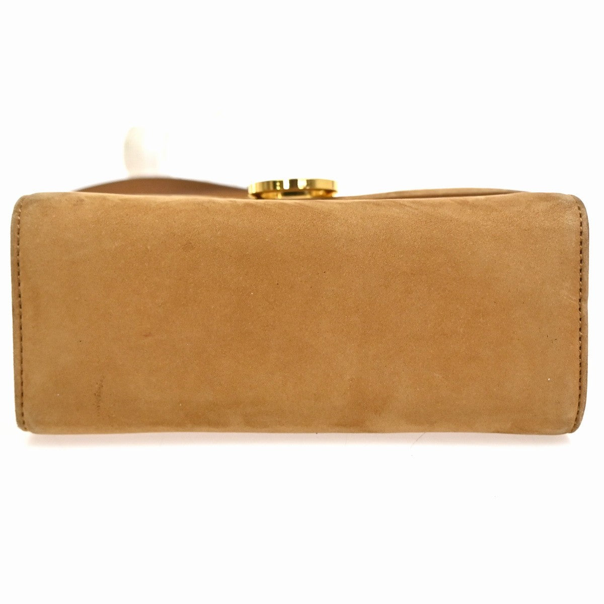 SALVATORE FERRAGAMO Gancini Mini Shoulder Bag Suede Leather Brown Italy 36ZA125