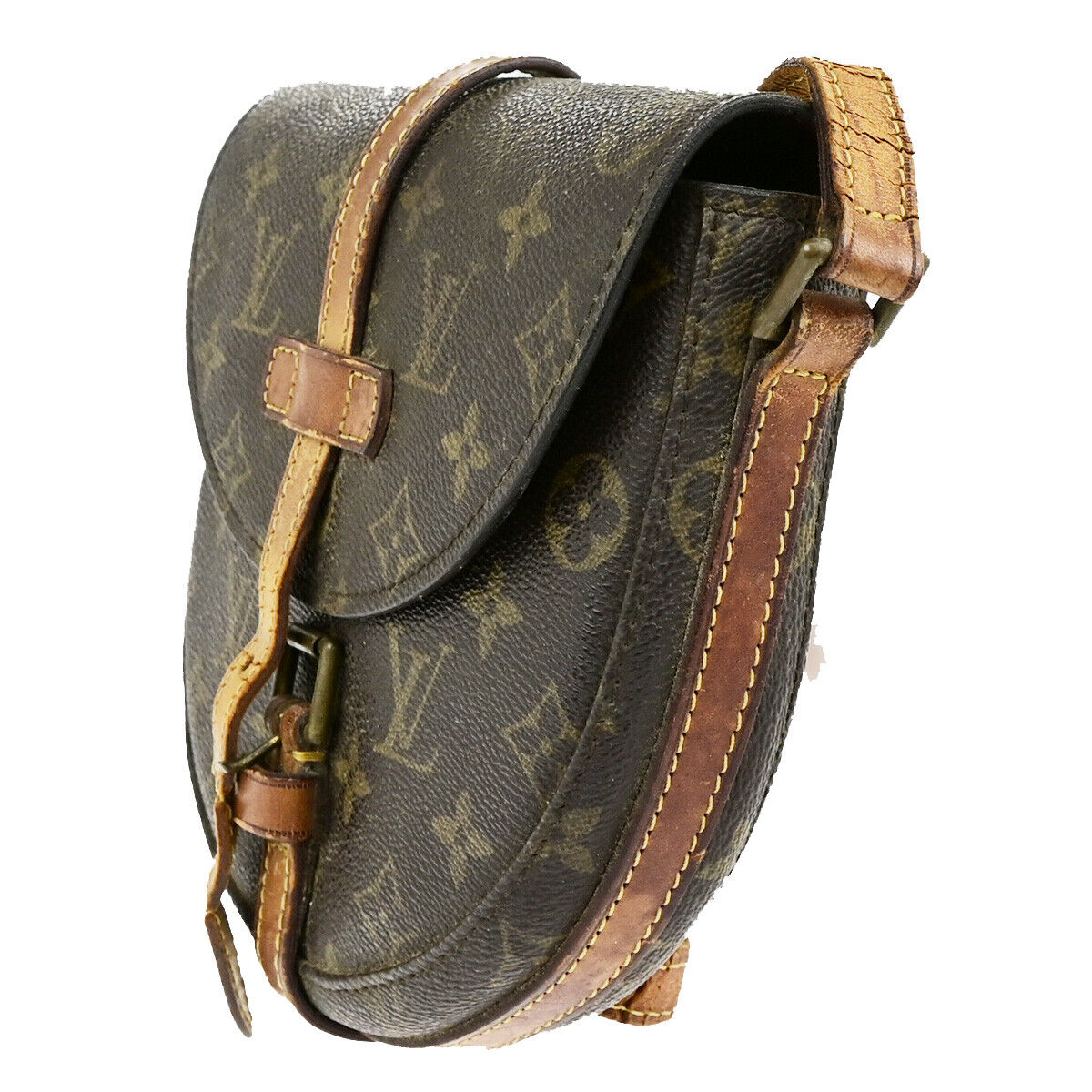 LOUIS VUITTON Chantilly PM Shoulder Bag Monogram Leather Brown M51234 60YG608