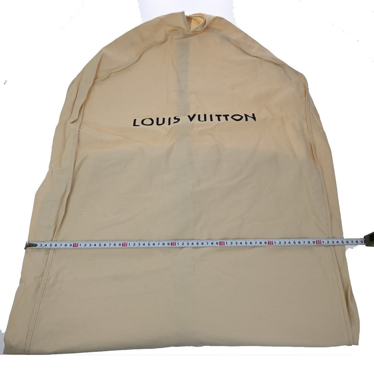 LOUIS VUITTON Logo 10 Set Dust Bag Drawstring Canvas Cotton Beige Brown 01KB886