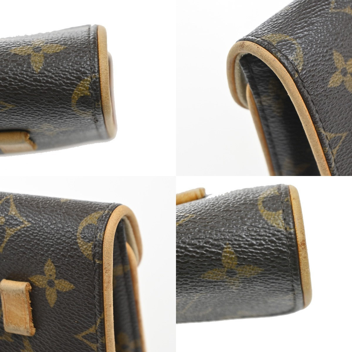 LOUIS VUITTON Pochette Florentine Bum Bag Monogram Leather Brown M51855 65MA526