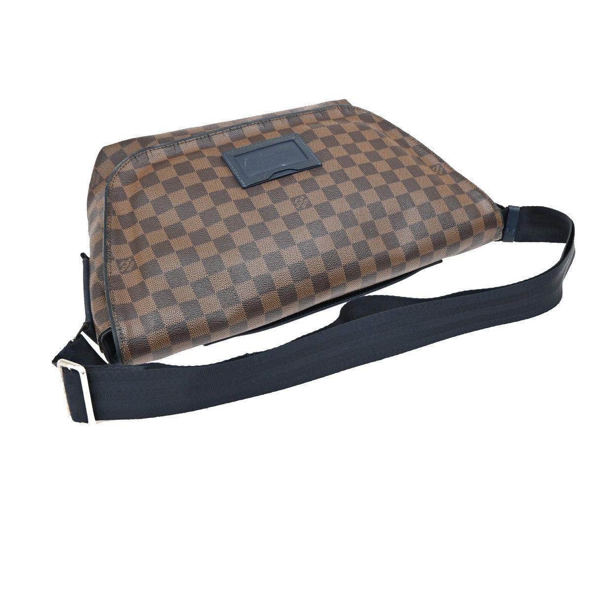 LOUIS VUITTON Sprinter MM Shoulder Bag Damier Ebene Leather Brown N41254 76FC138