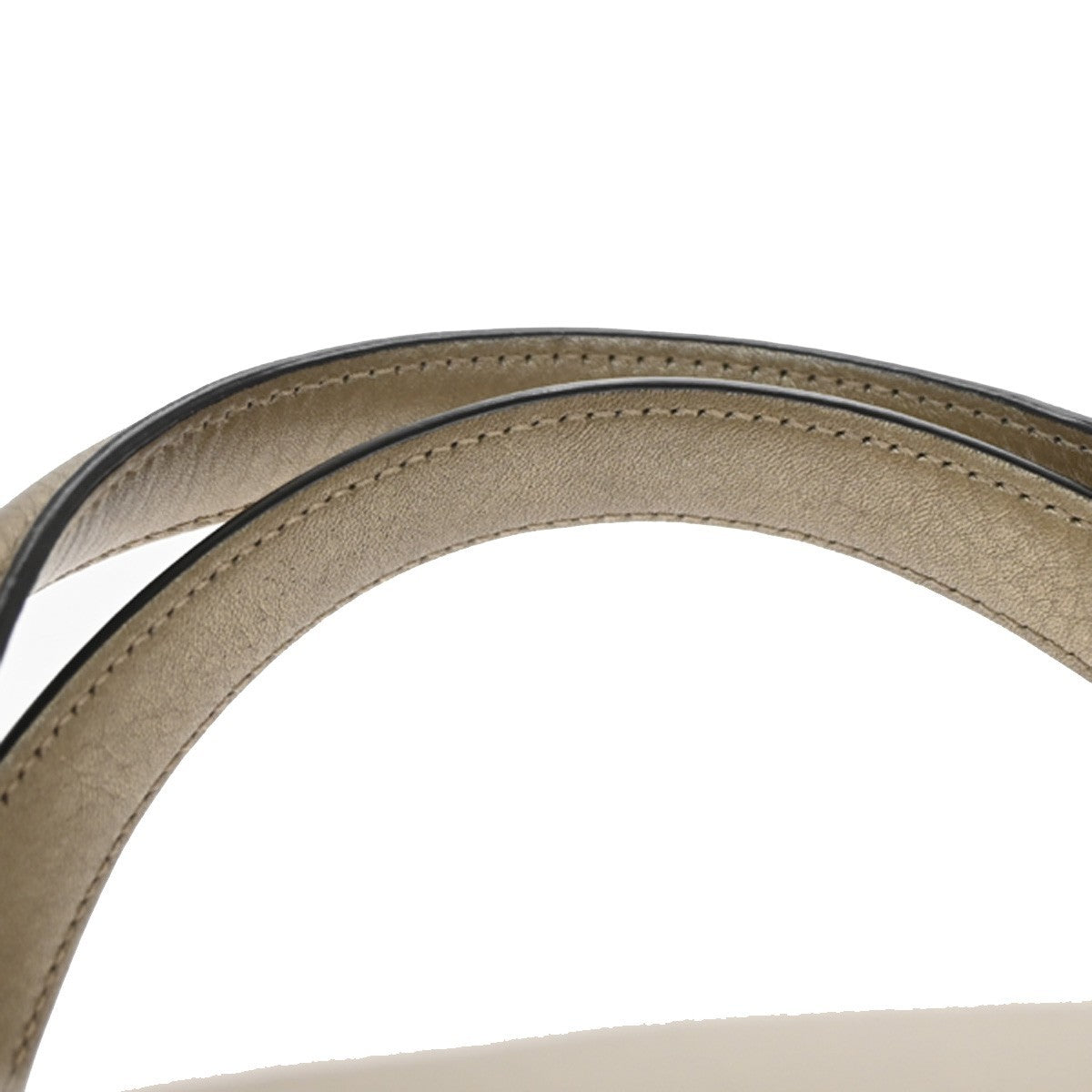 GUCCI Logo Double G  Hand Bag Metallic Leather Gold GHW Italy 77KB882