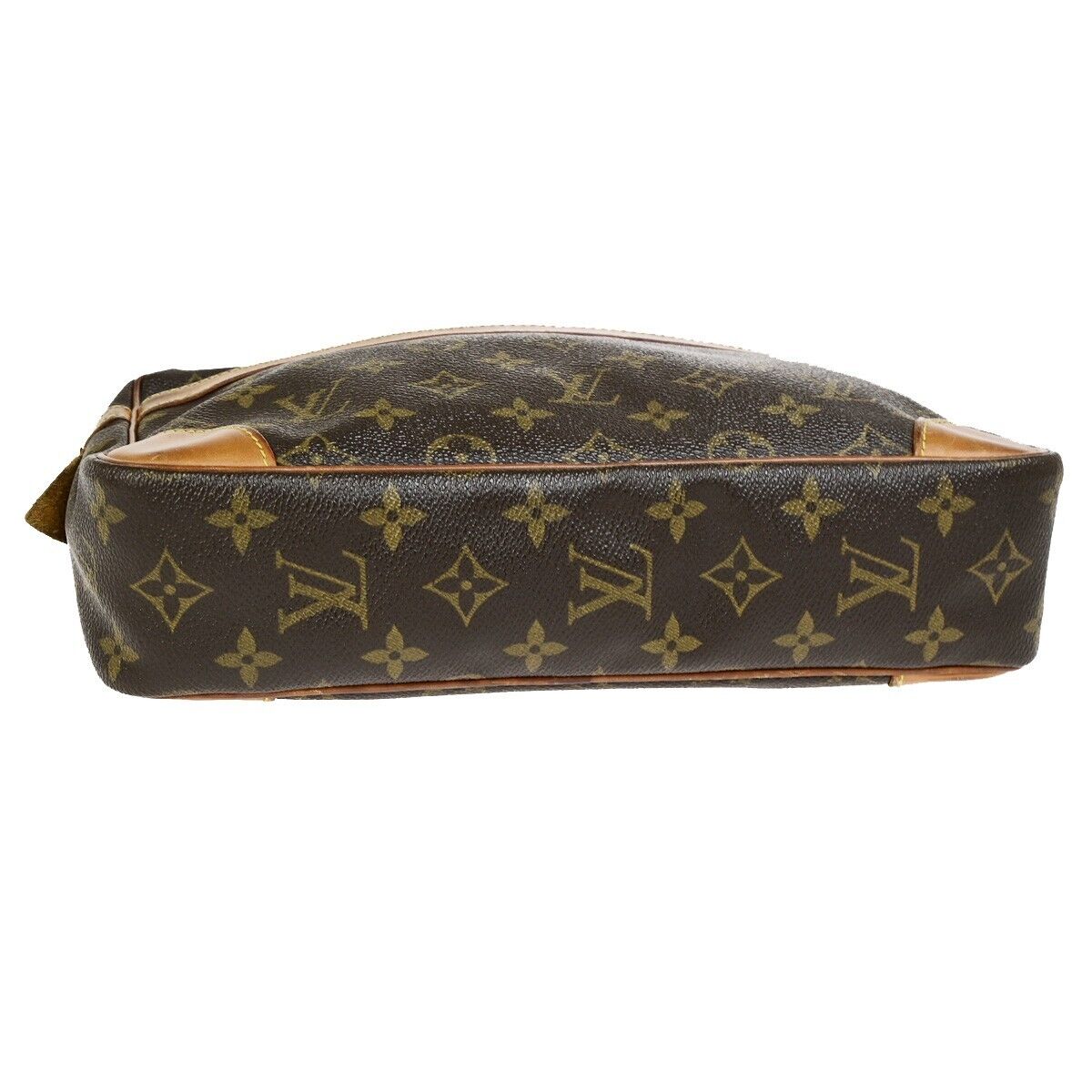 LOUIS VUITTON Compiegne 28 Clutch Bag Monogram Leather Brown GHW M51845 68FB193