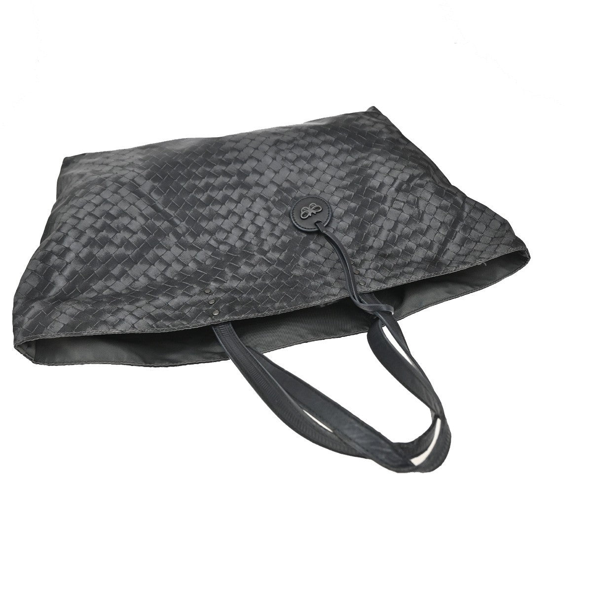 BOTTEGA VENETA Intrecciato Intrecciolusion Hand Bag Nylon Leather Gray 02EG122