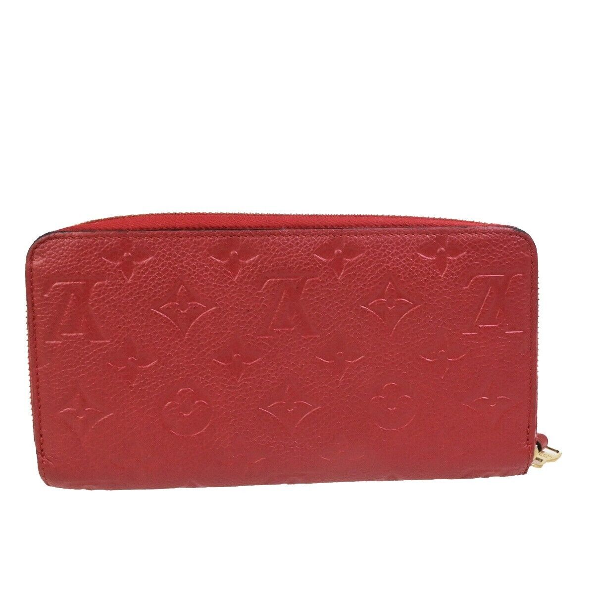LOUIS VUITTON Zippy Wallet Long Wallet Monogram Empreinte Red M60737 82KA438