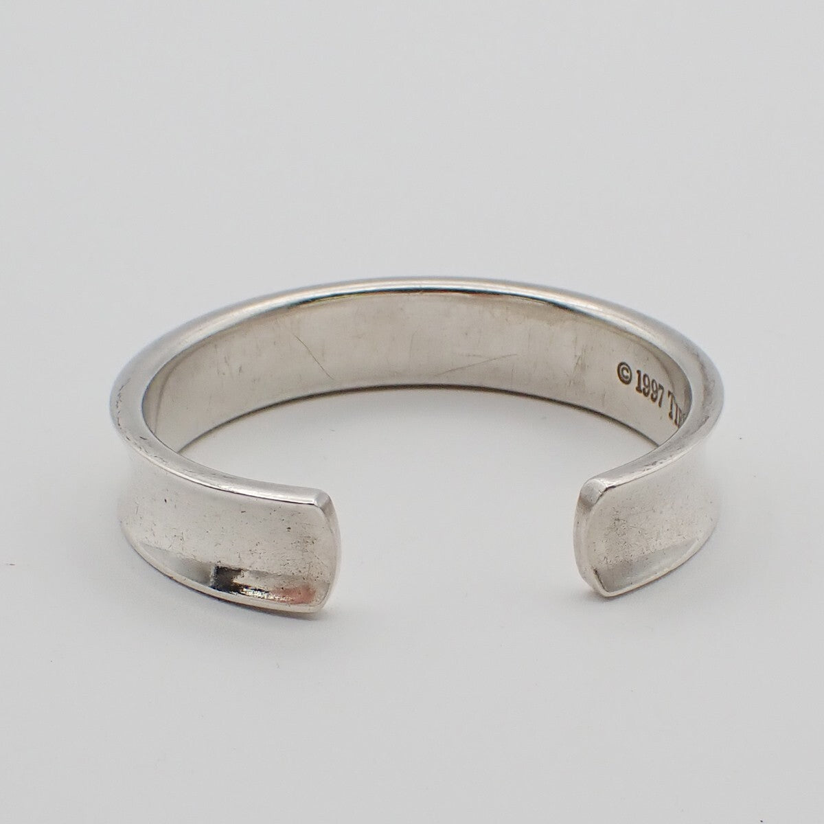 Tiffany & Co. Logo 1987 Bangle Bracelet Silver 925 Accessory 69EE508
