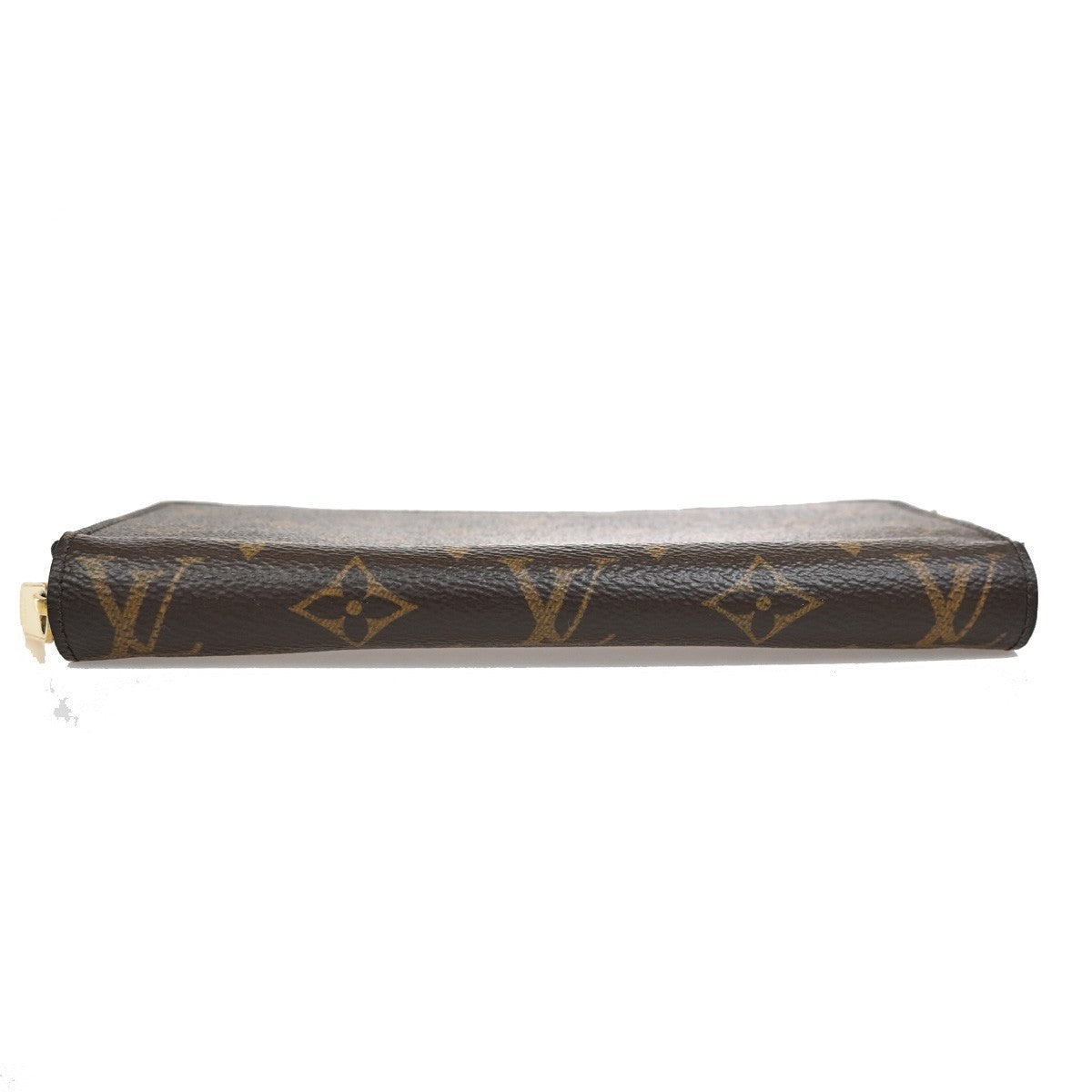 LOUIS VUITTON Zippy Long Wallet Monogram Leather Brown Fuchsia M41895 84KB294
