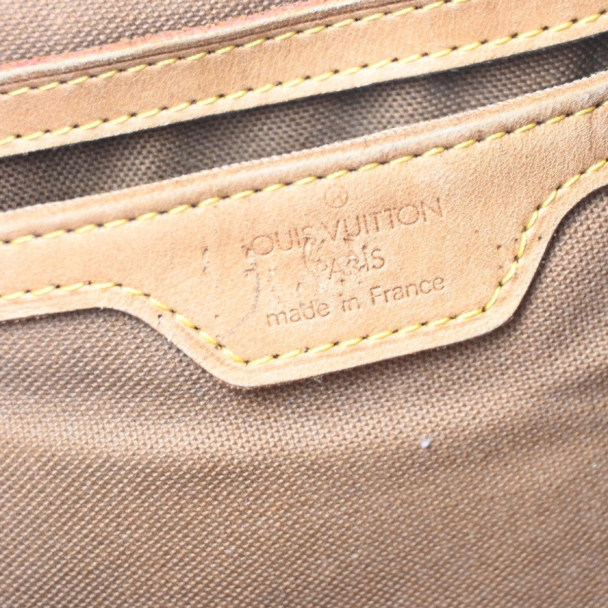 LOUIS VUITTON Montsouris GM Backpack Bag Monogram Leather Brown M51135 65ZA372