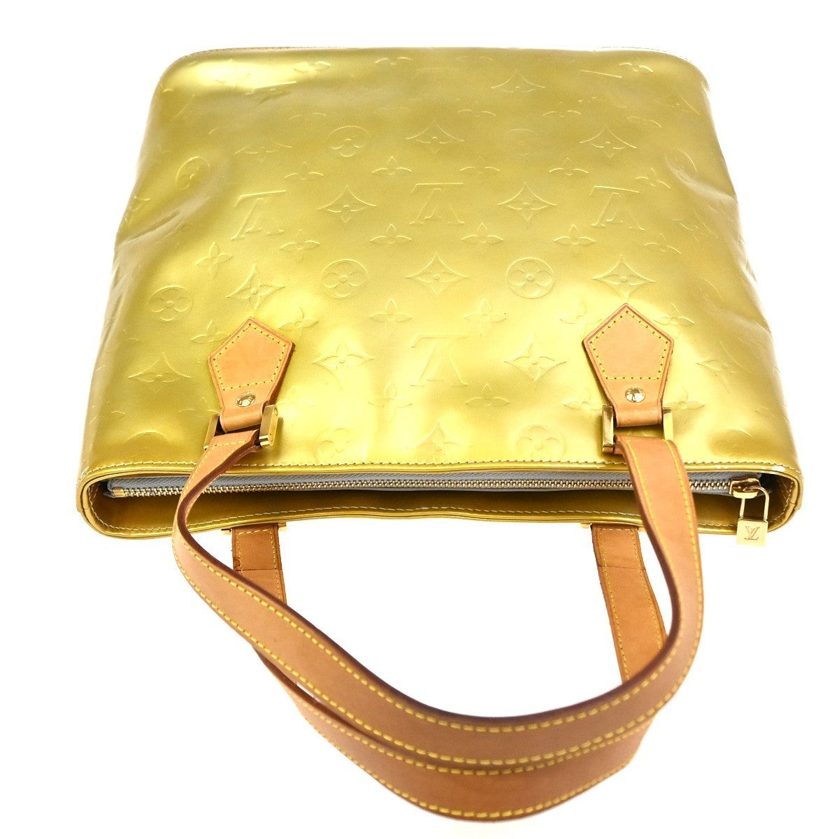 LOUIS VUITTON Houston Shoulder Bag Monogram Vernis Leather Yellow M91053 62CA852