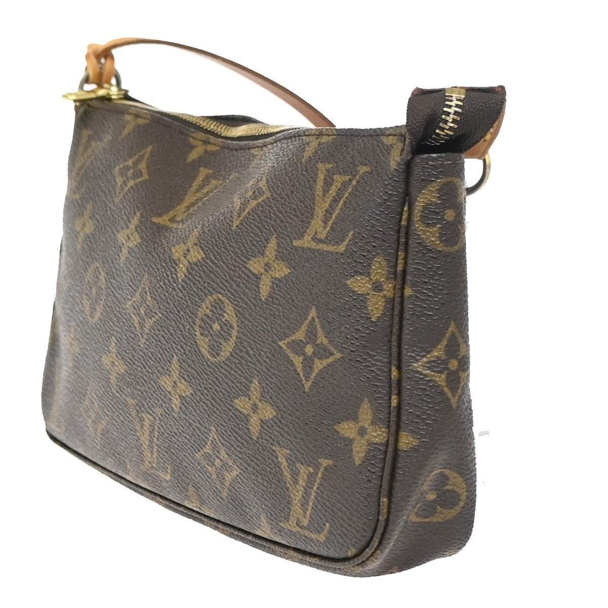 LOUIS VUITTON Pochette Accessoires Hand Bag Monogram Leather BN M51980 18ZA268