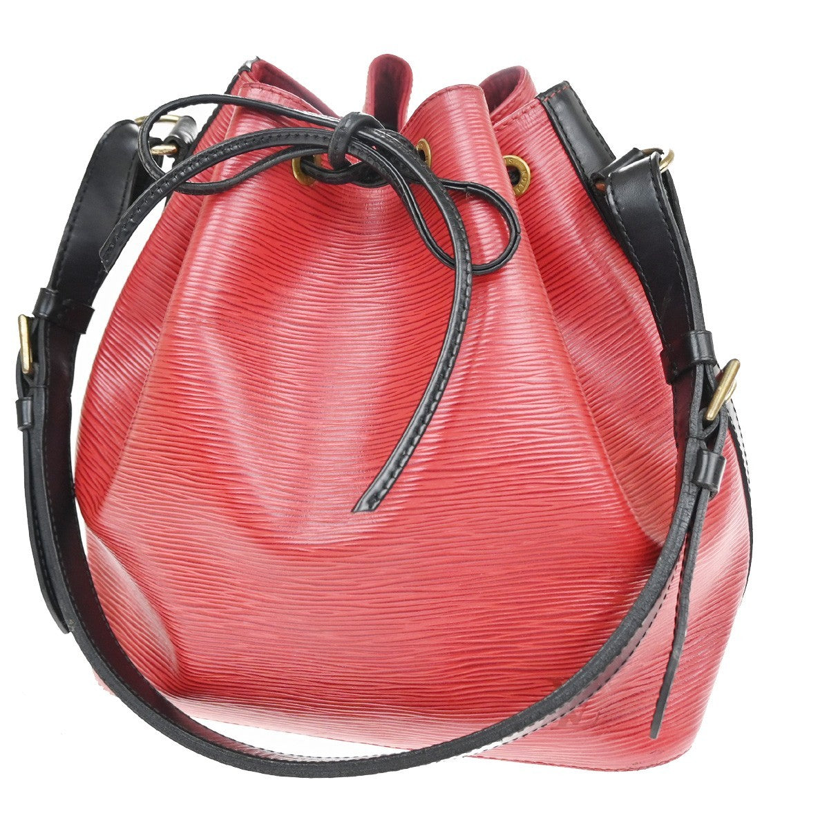 LOUIS VUITTON Petit Noe Bicolor Shoulder Bag Epi Leather Red BK M44172 88CA869