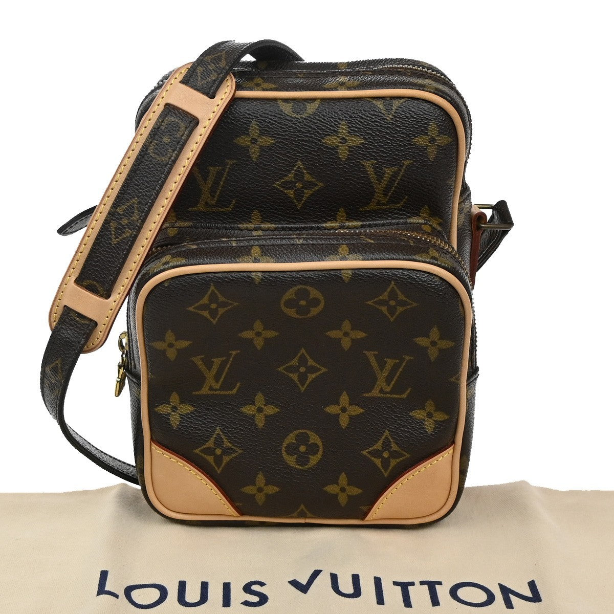 LOUIS VUITTON Amazon Crossbody Shoulder Bag Monogram Leather BN M45236 661RF765