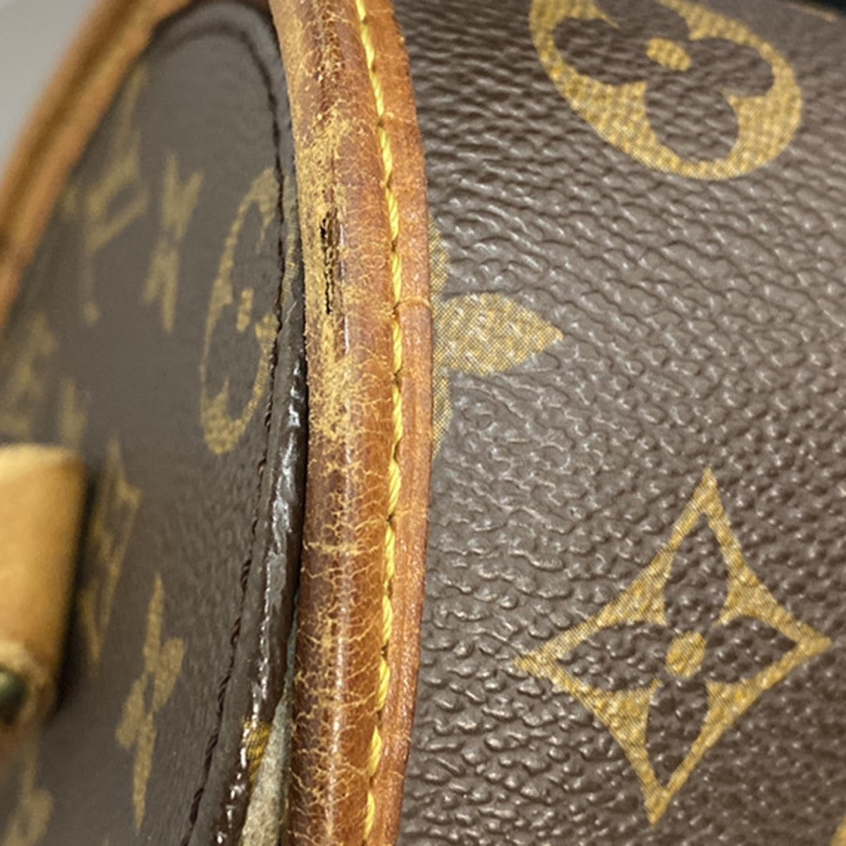 LOUIS VUITTON Logo Marne Shoulder Bag Monogram Leather Brown M51369 33KB603