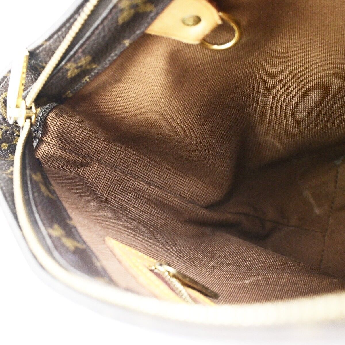 LOUIS VUITTON Cabas Piano Shoulder Bag Monogram Leather Brown M51148 39FB213