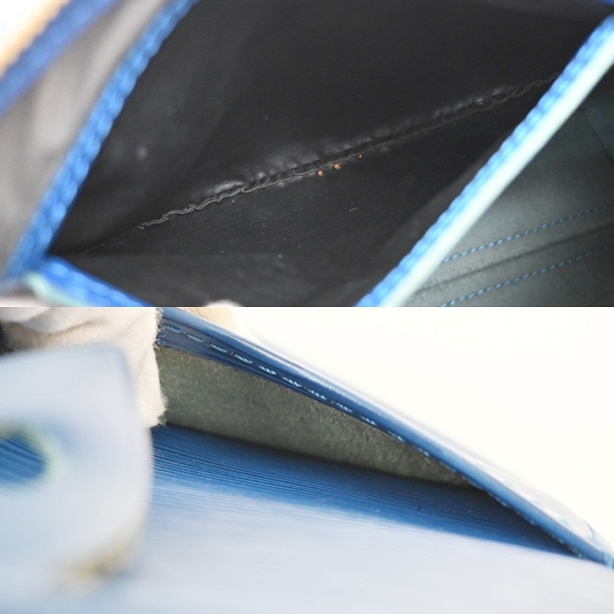 LOUIS VUITTON LV Logo Speedy 25 Travel Hand Bag Epi Leather Blue M43015 88YJ057