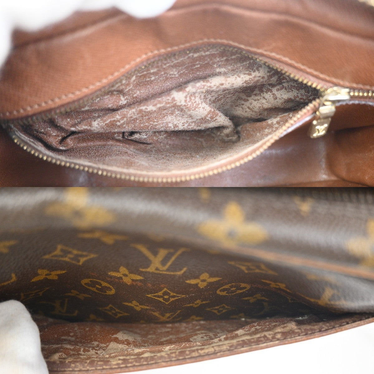 LOUIS VUITTON Trocadero 24 Shoulder Bag Monogram Leather Brown M51276 33ZA335
