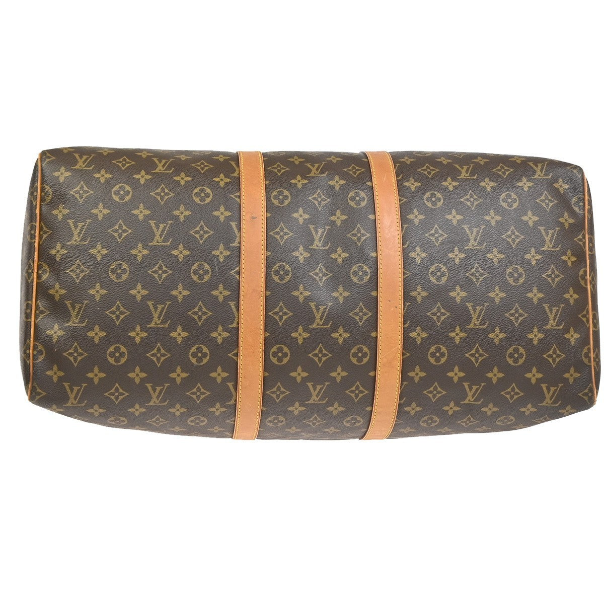 LOUIS VUITTON Keepall 55 Travel Hand Bag Monogram Leather Brown M41424 35YJ051