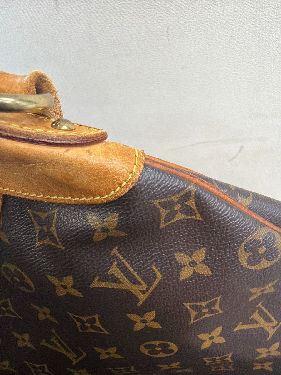 LOUIS VUITTON Odeon PM Shoulder Bag Monogram Leather Brown France M56390 83YH994