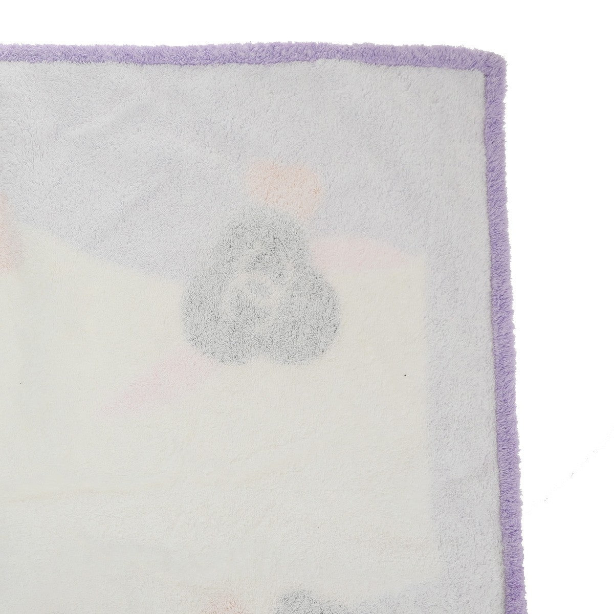 CHANEL CC Logo Camellia Large Beach Towel 100% Cotton Purple White 01KP556