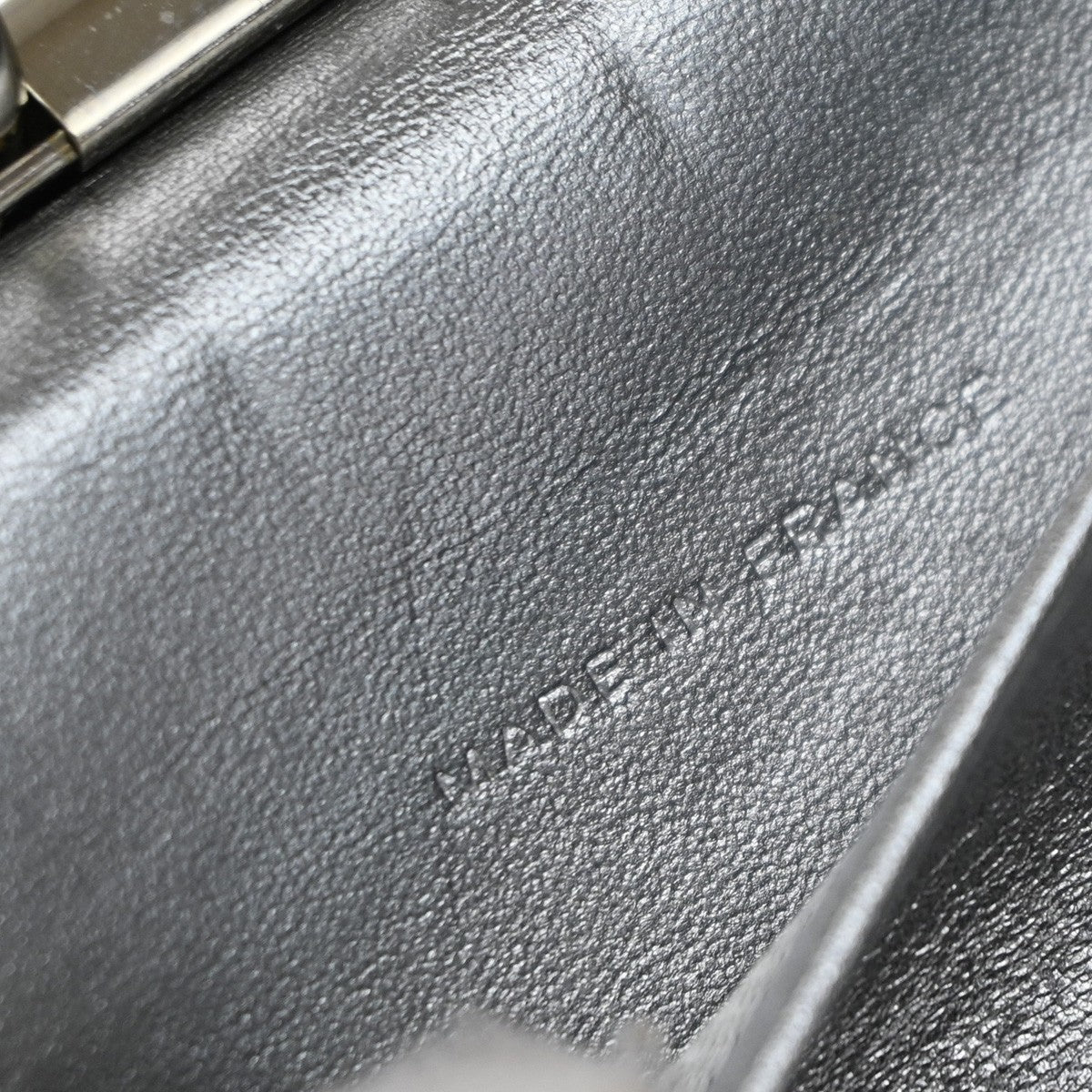 CHANEL Mademoiselle Agenda Day Planner Notebook Cover Leather Black SHW 60EG116