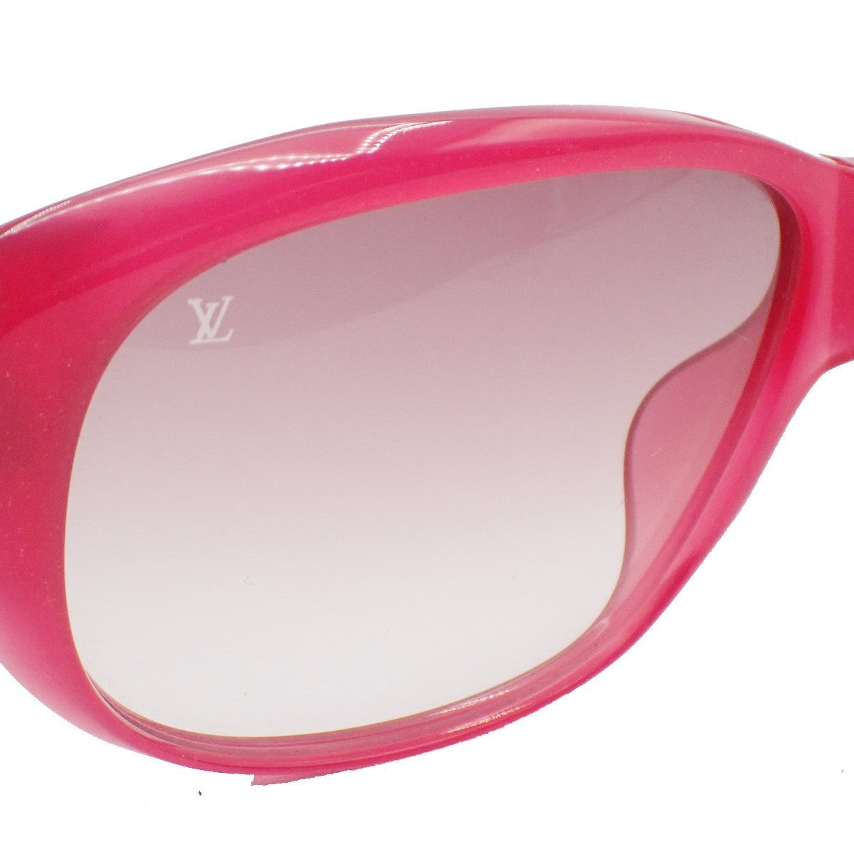 LOUIS VUITTON Sunglasses Eye Wear Metal Plastic Gold RED Italy Z0219E 65KC958