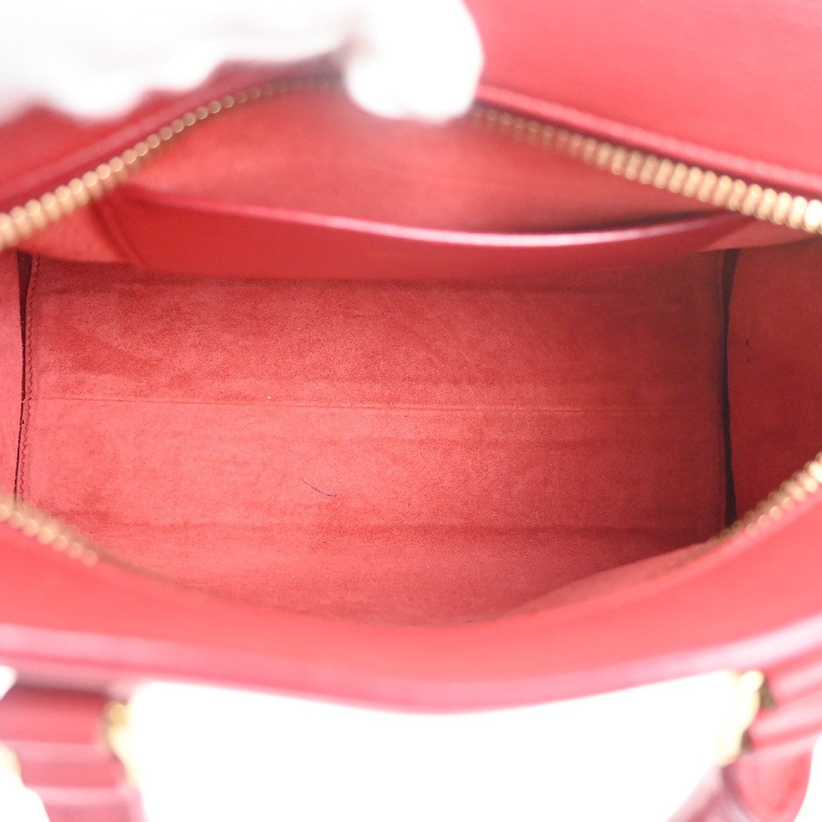SAINT LAURENT Baby Cabas YSL 2way Shoulder Hand Bag Leather Red Italy 97RL889