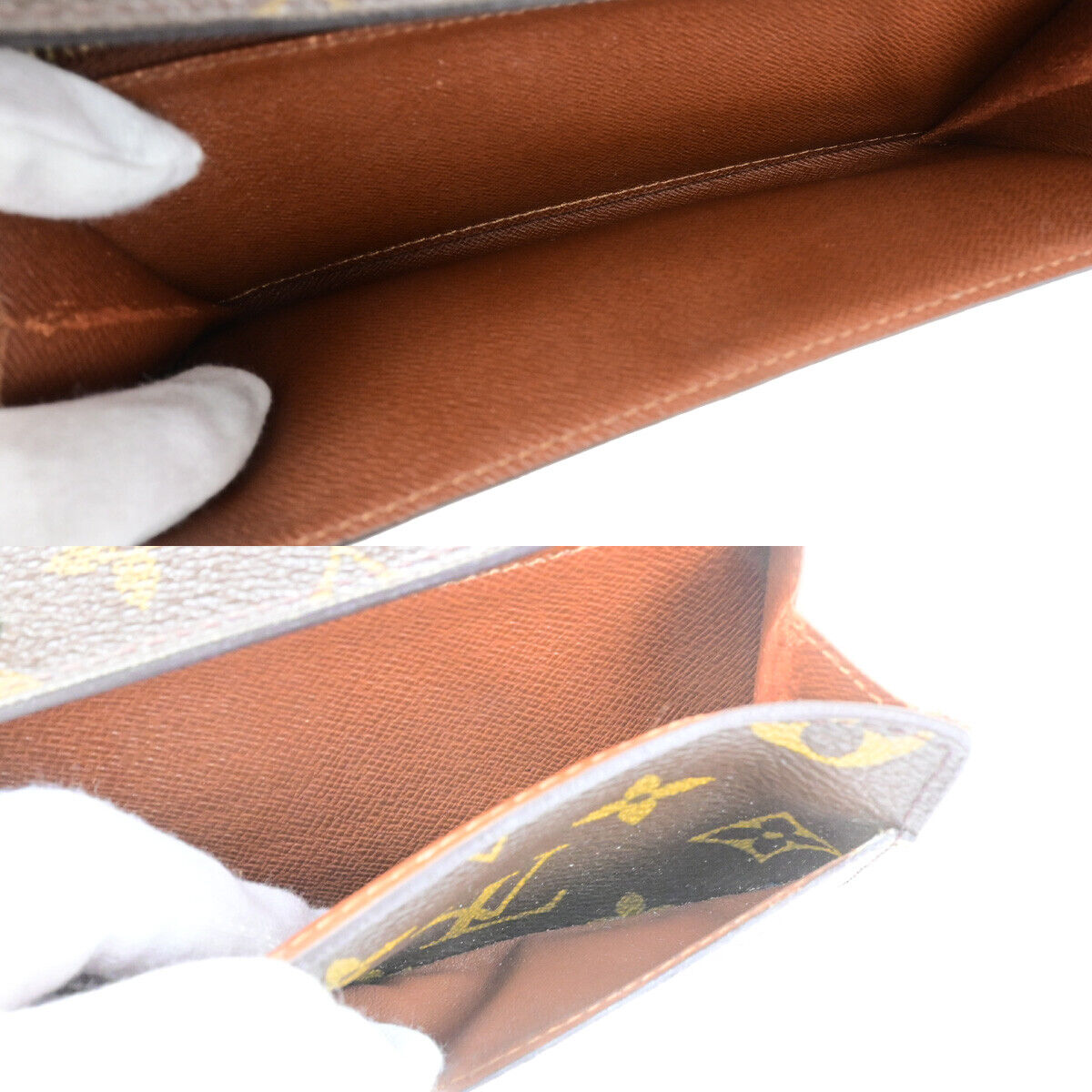 LOUIS VUITTON Porte Monnaie Credit Long Wallet Monogram Leather M61725 04YG535