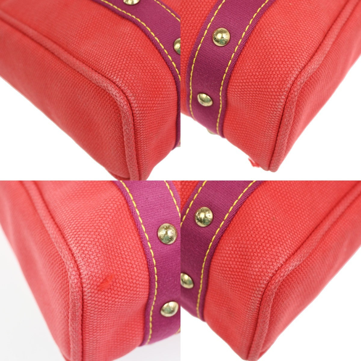 6.Live LOUIS VUITTON Cabas MM Shoulder Bag Antigua Canvas Leather M40034 32ZA237