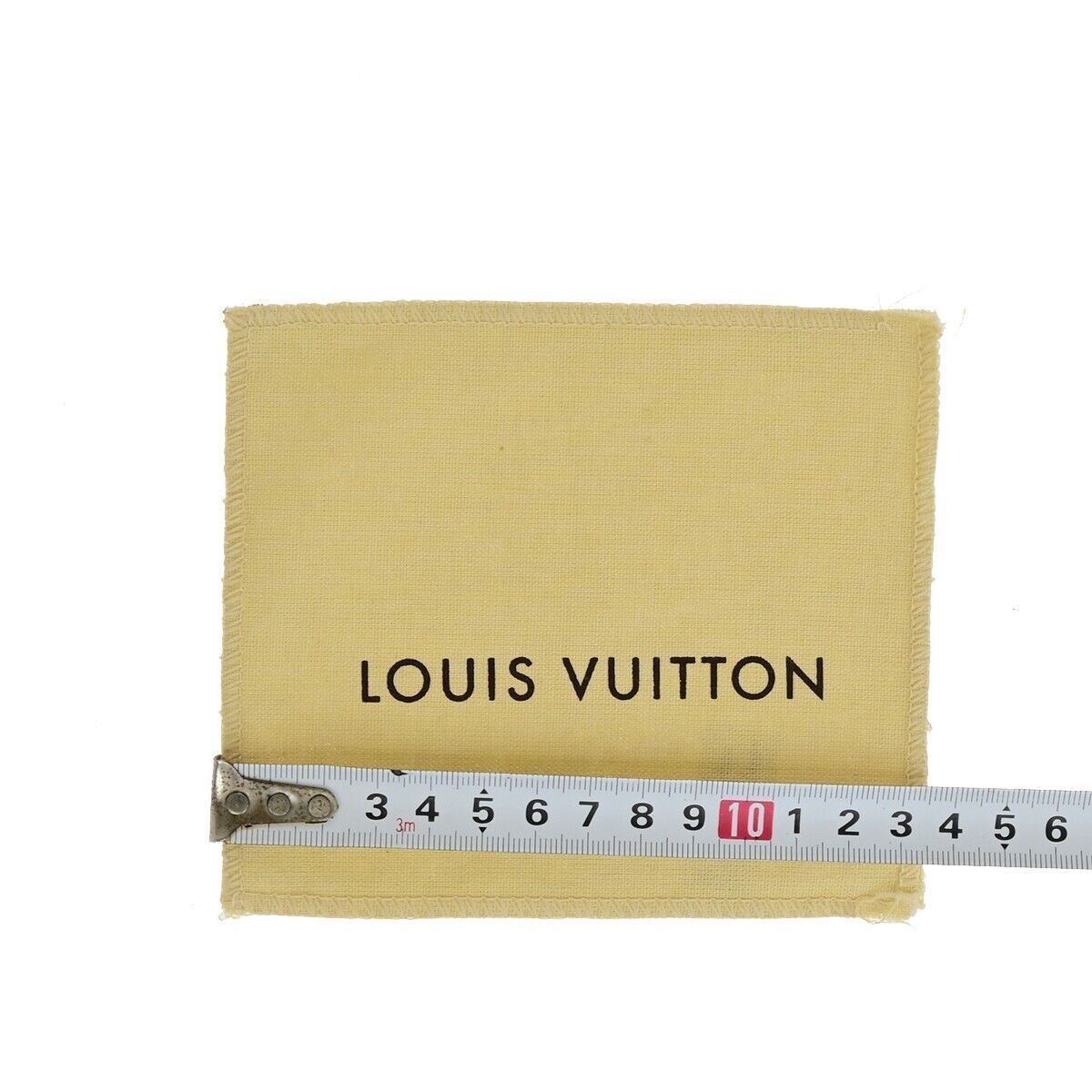 LOUIS VUITTON Logo 10 Set Dust Bag Drawstring Canvas Cotton Beige Brown 08EB517