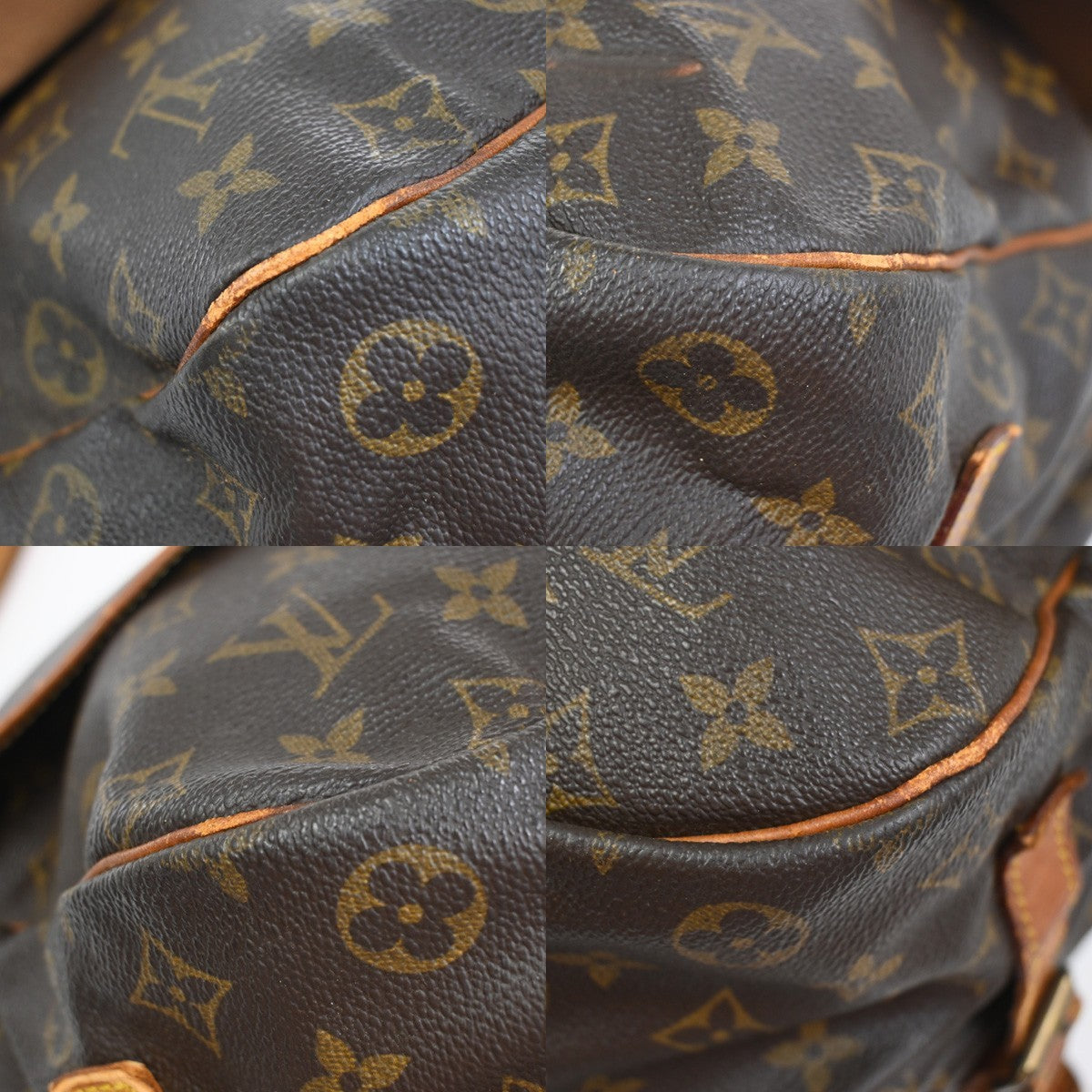 LOUIS VUITTON Saumur 35 Shoulder Bag Monogram Leather BN France M42254 39KC945