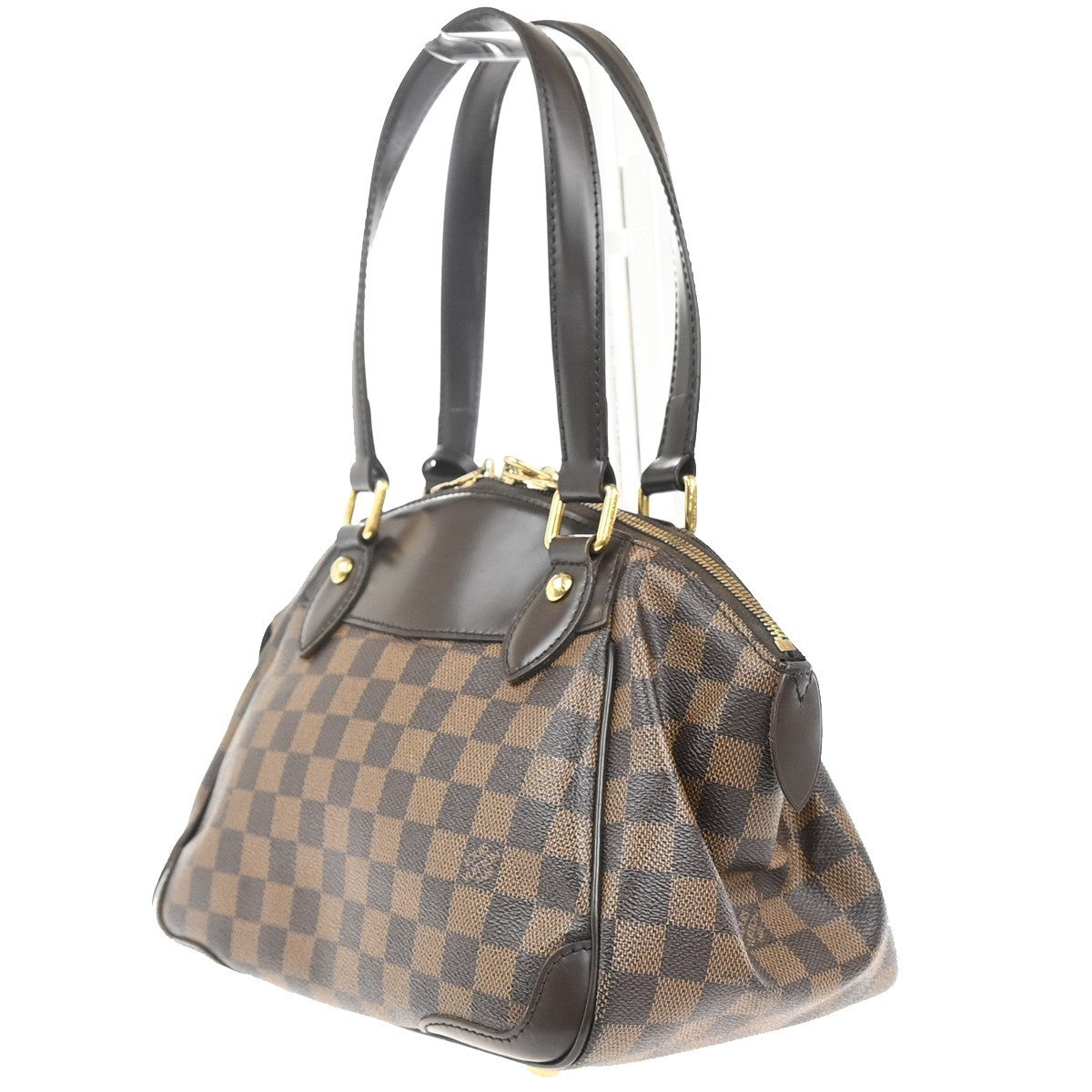 LOUIS VUITTON Verona PM Shoulder Bag Damie Ebene Leather Brown N41117 20EG394