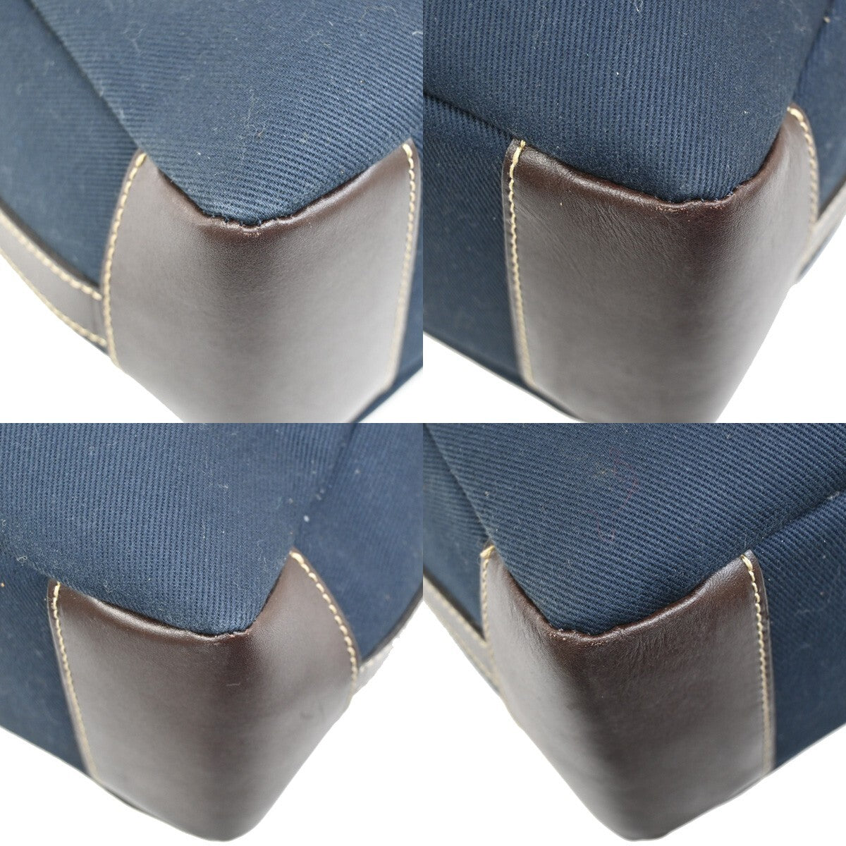 BURBERRY Logo Blue Label Crossbody Shoulder Bag Canvas Leather Blue 67FB690