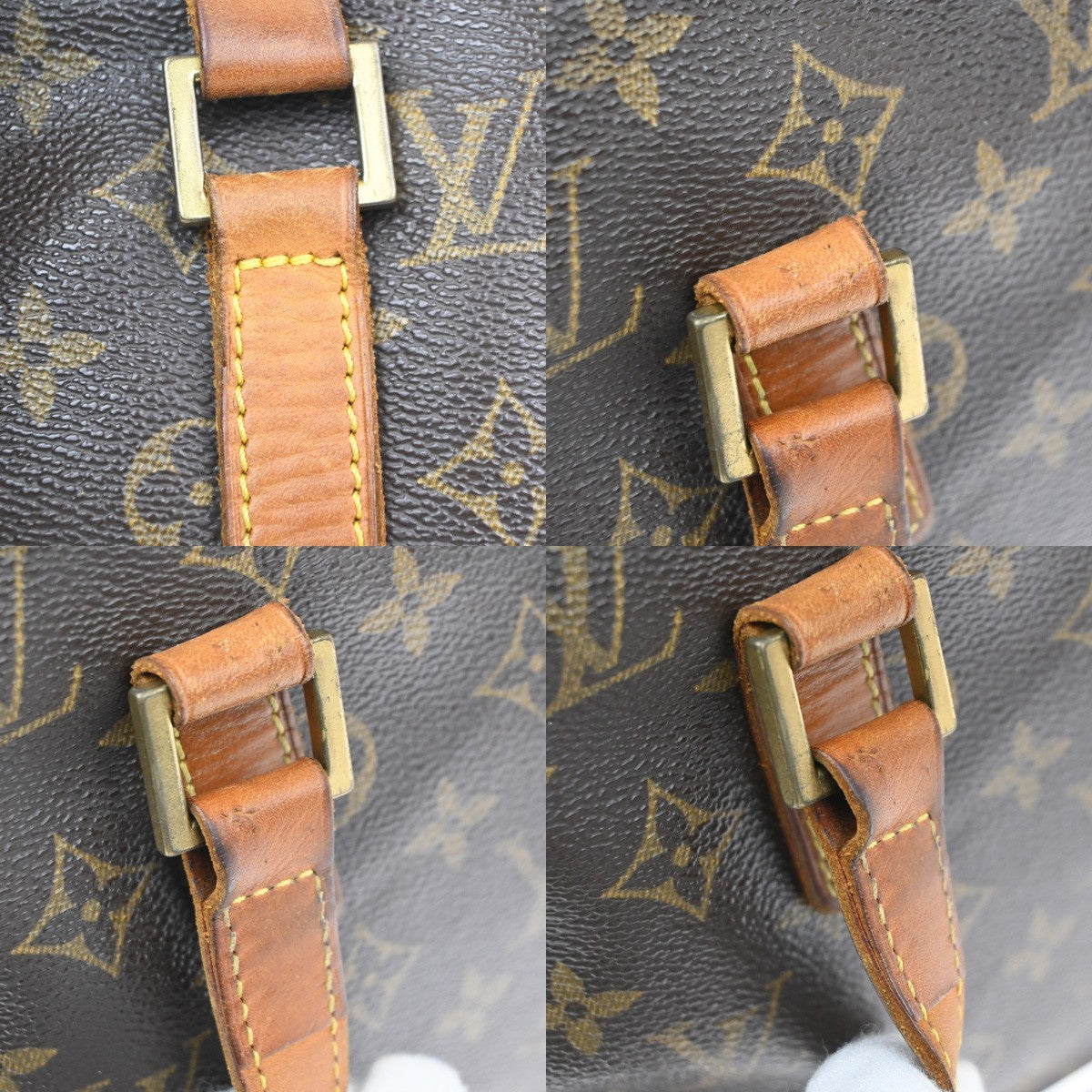 LOUIS VUITTON LV Logo Cite GM Shoulder Bag Monogram Leather Brown M51181 86MA527