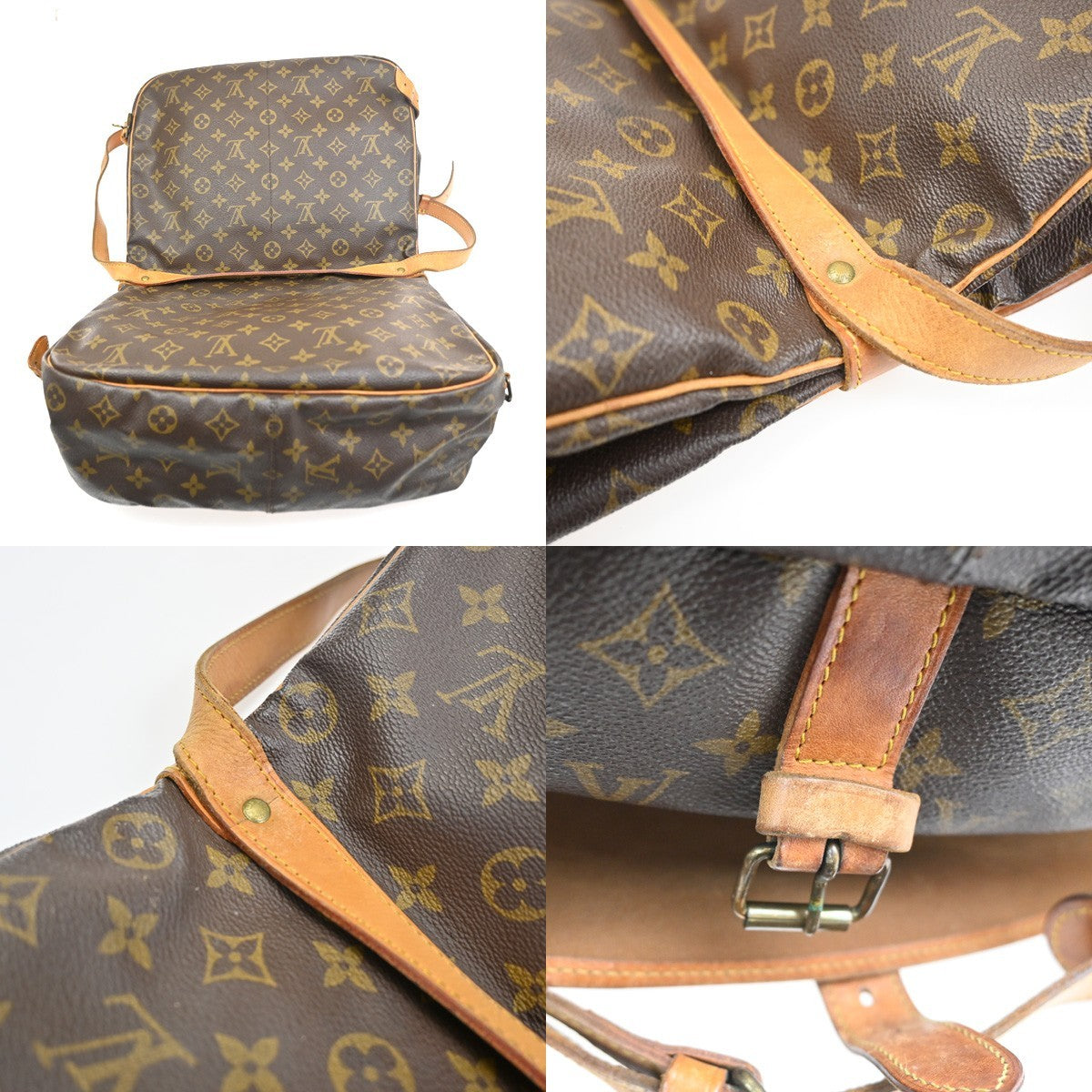 LOUIS VUITTON Saumur 35 Shoulder Bag Monogram Leather BN France M42254 60CA675