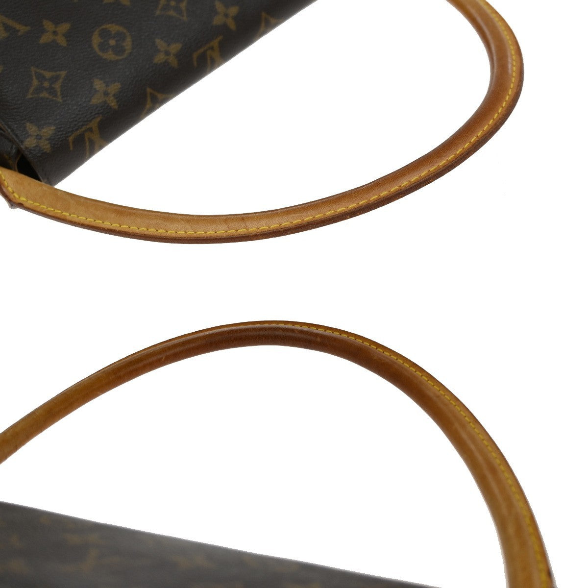 LOUIS VUITTON Mini Looping Hand Bag Monogram Leather Brown M51147 16EF990
