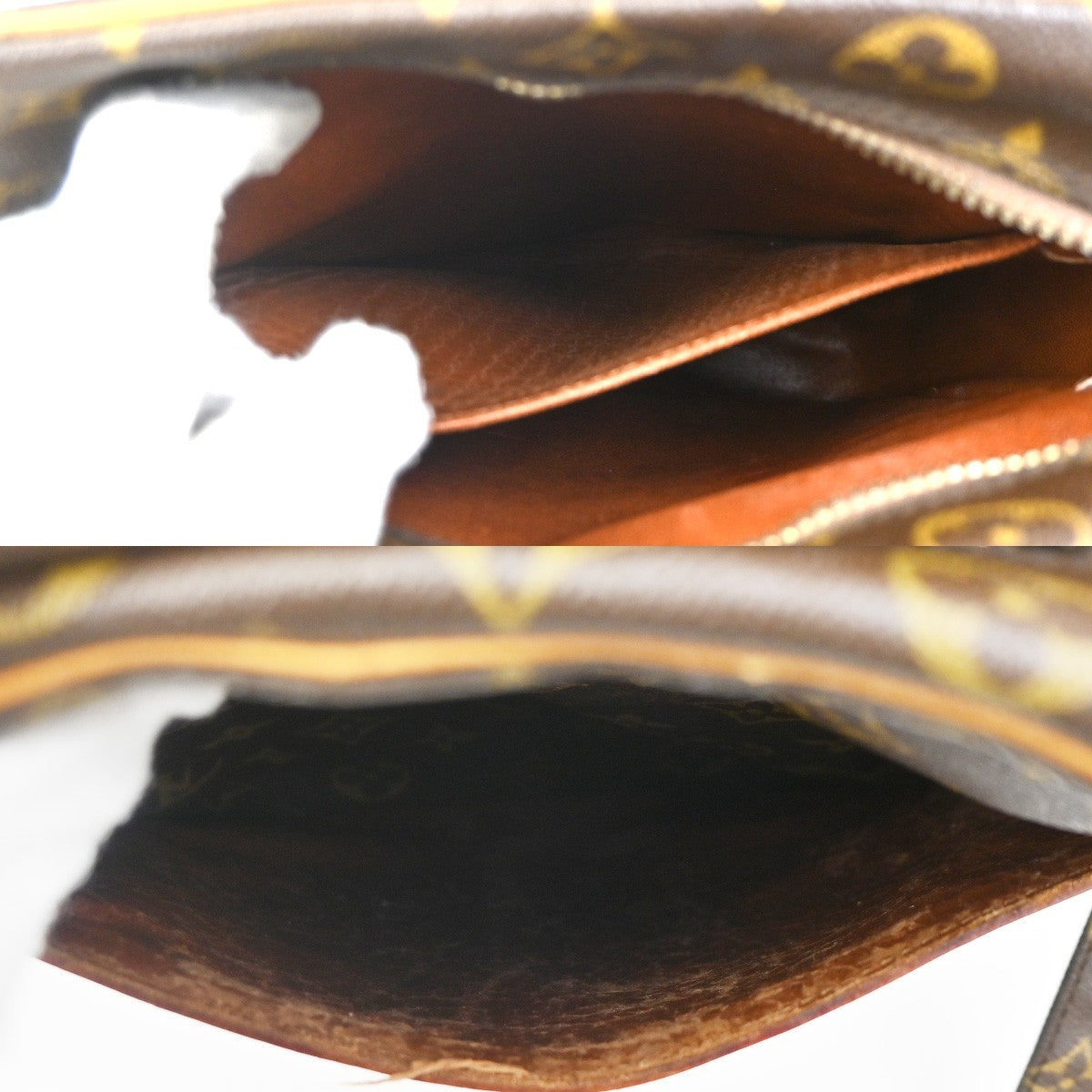 LOUIS VUITTON Logo Danube MM Shoulder Bag Monogram Leather Brown M45264 37KC060