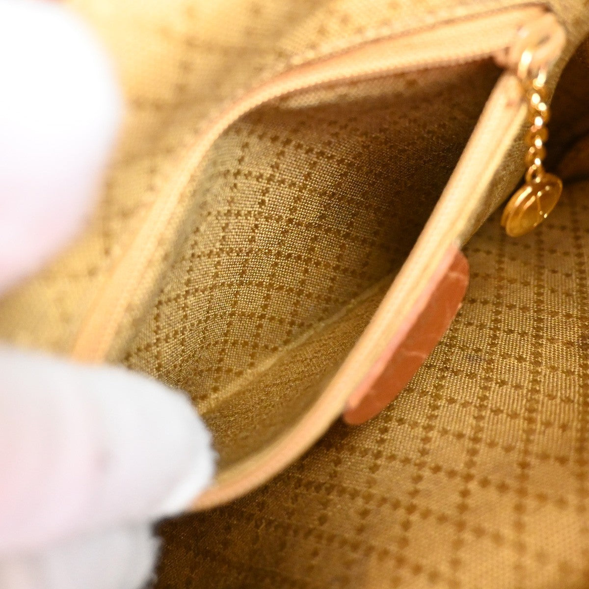 GUCCI Logo Bamboo Drawstring Mini Backpack Bag Leather Brown GHW Italy 64YH955