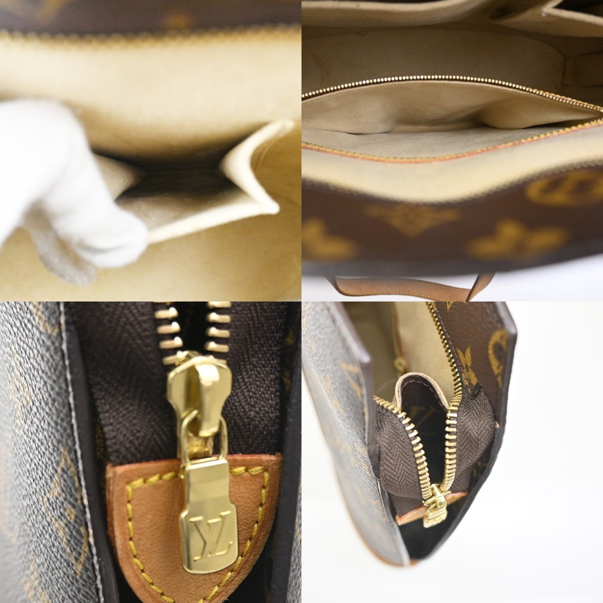 LOUIS VUITTON BABYLONE Shoulder Bag Monogram Leather Brown France M51102 16ZA066
