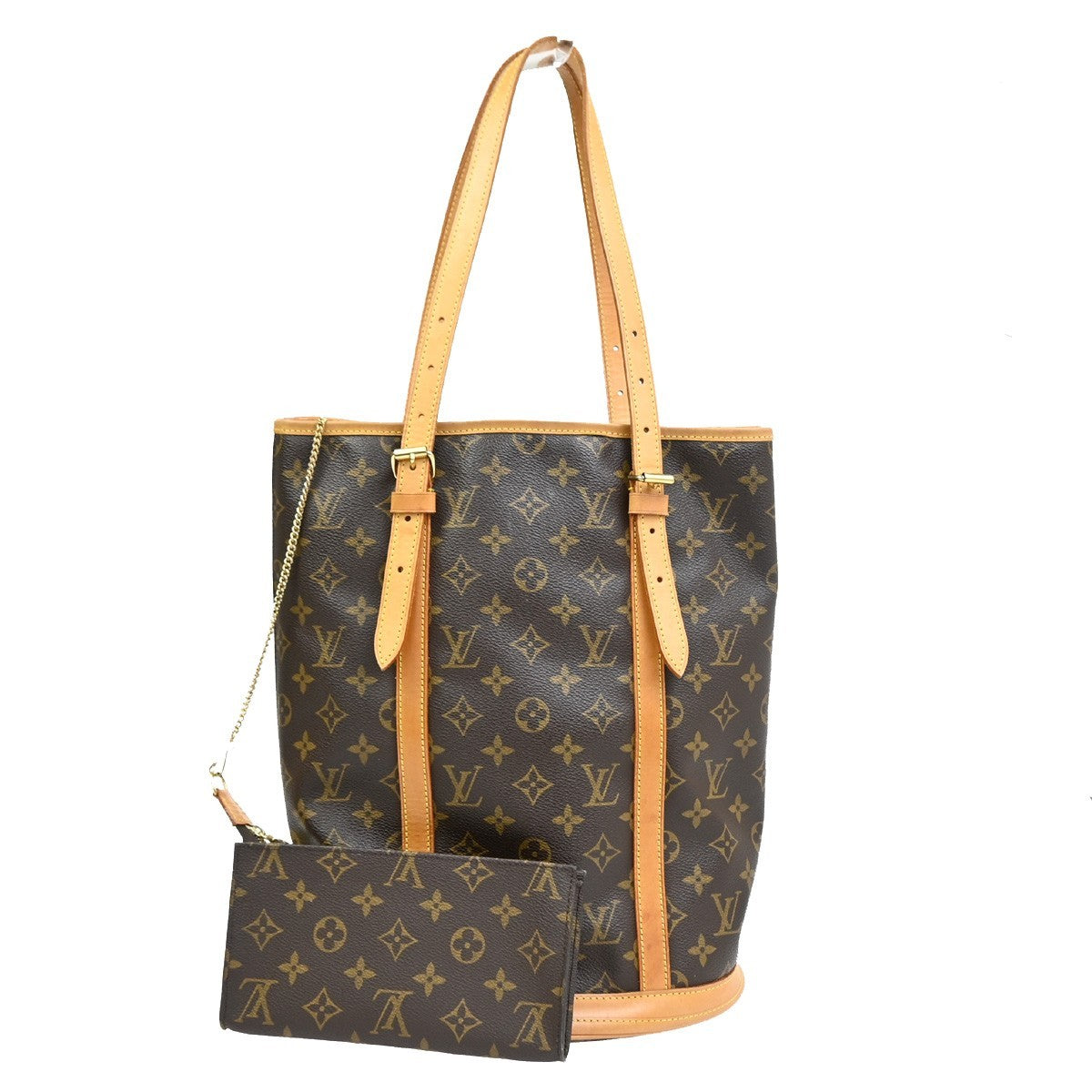LOUIS VUITTON BUCKET GM Shoulder Tote Bag Monogram Leather Brown M42236 88YJ102