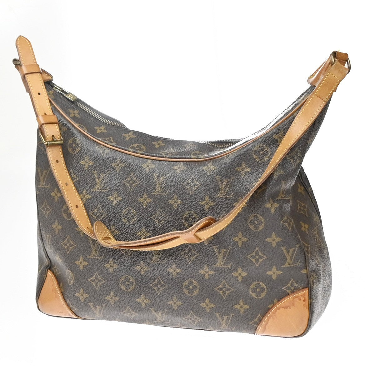 LOUIS VUITTON Boulogne 35 Shoulder Bag Monogram Leather Brown M51260 73YH997