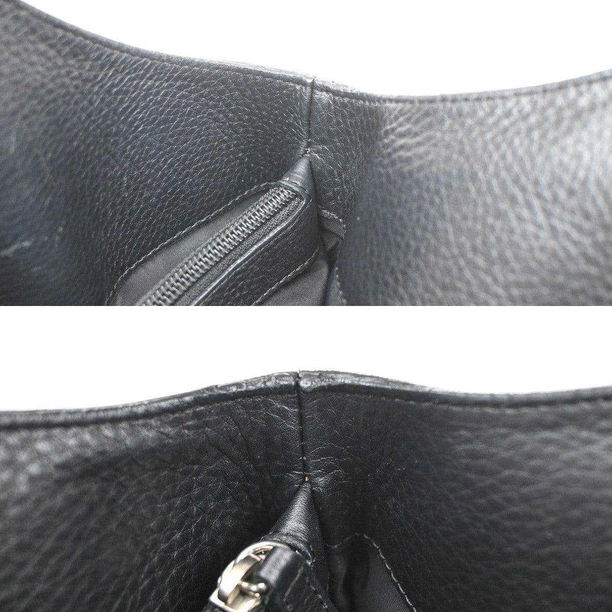 CHRISTIAN DIOR Logo Trotter Pattern Hand Bag Canvas Leather Black GHW 13CB061