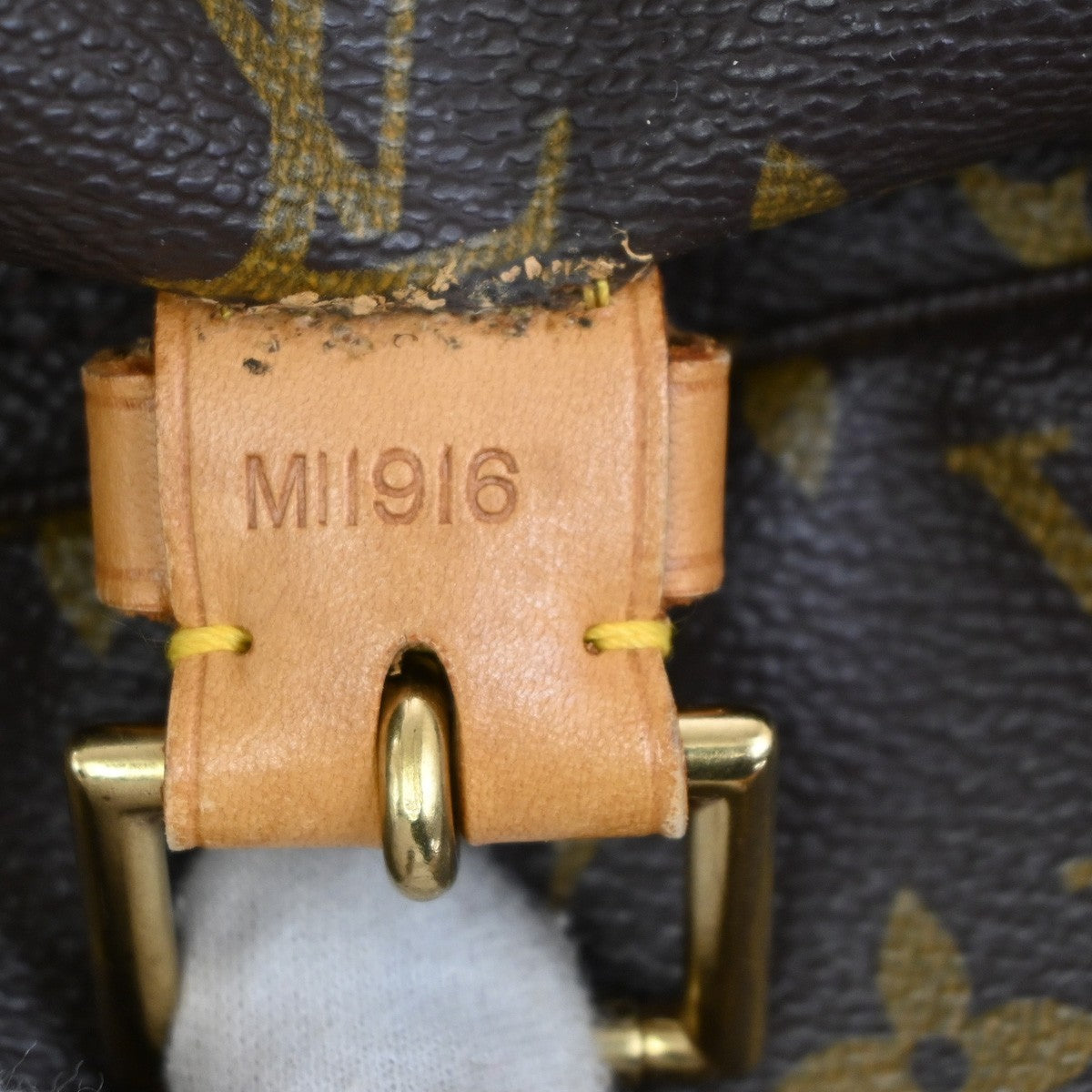 LOUIS VUITTON Montsouris GM Backpack Bag Monogram Leather Brown M51135 99PA036