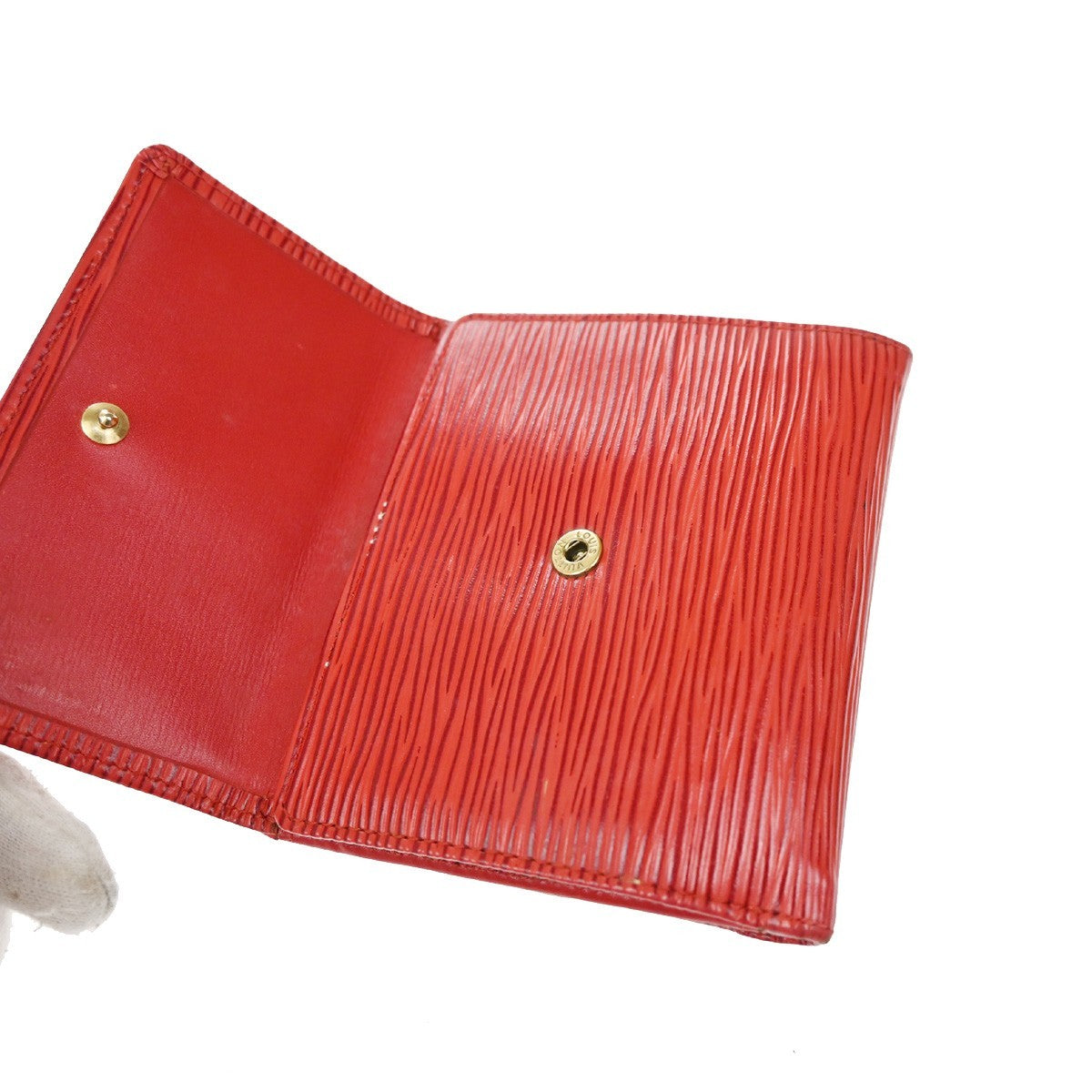 LOUIS VUITTON 3 Set Wallet Agenda Monogram Damier Ebene Epi Brown Red 64EF837